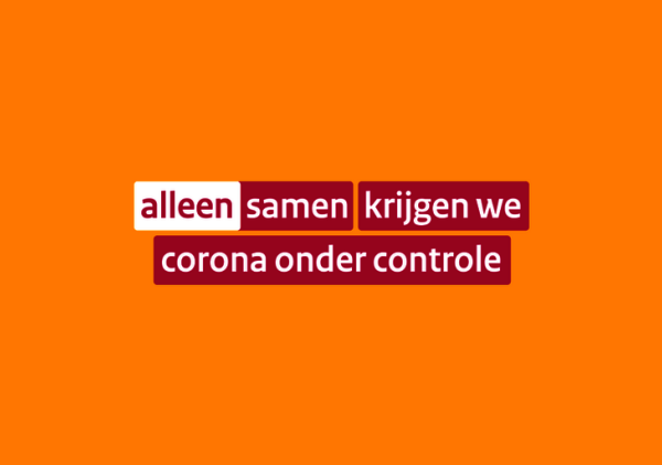 Alleen samen krijgen we corona onder controle
