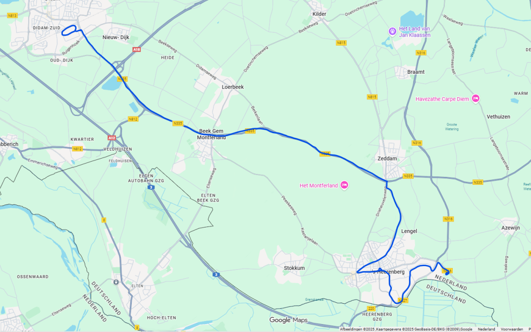 Buslijn 25 dienstregeling