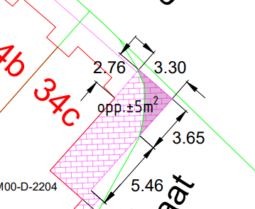 kaartje van Wehlseweg in Didam