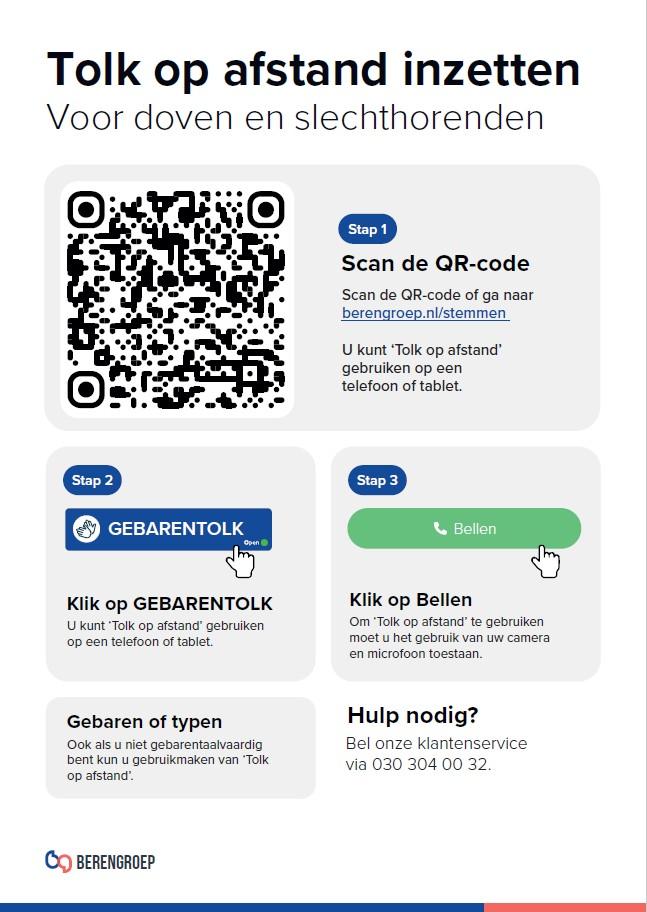 poster tolk op afspraak