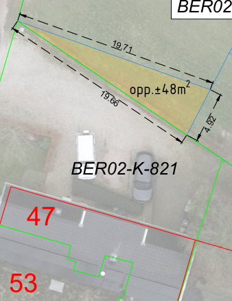 strook gemeentegrond gelegen nabij Sint Jansgildestraat 47/53 te Beek