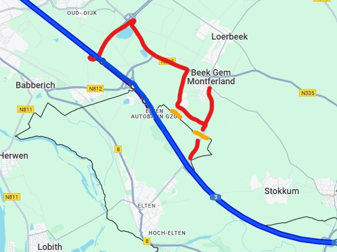 Afbeelding afsluiting Beek naar Duitsland
