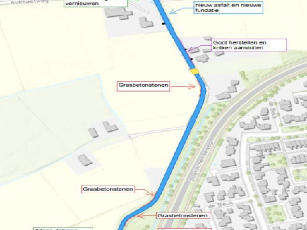 Asfaltonderhoud Greffelkampseweg Didam