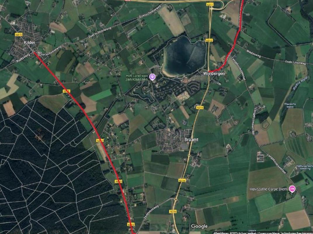 kaart hooglandseweg zeddamseweg doetinchemseweg