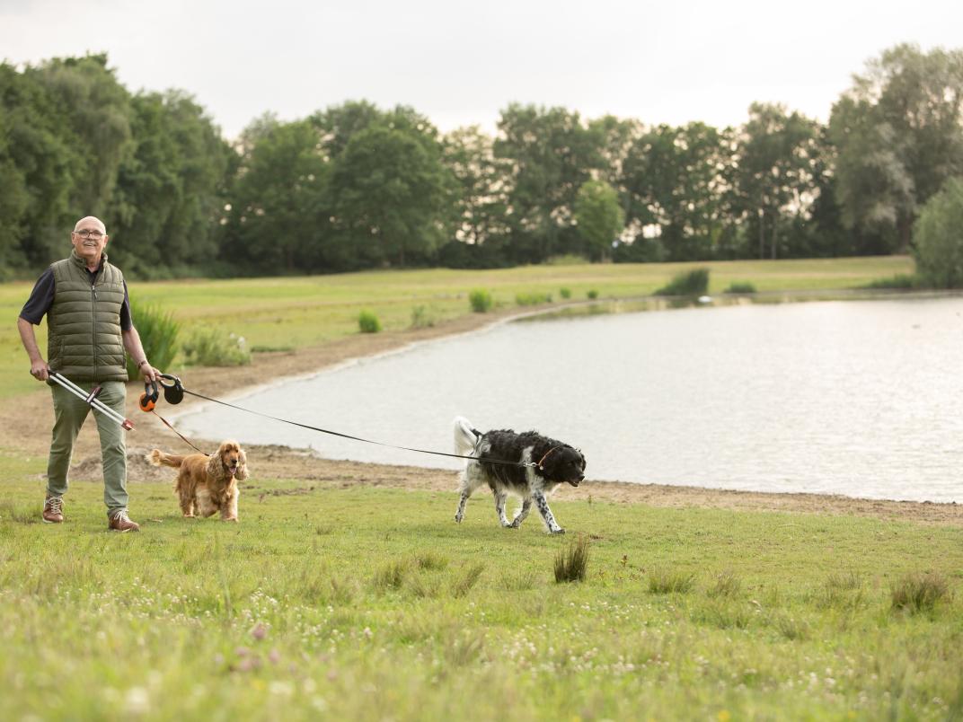 Toon Schepers en zijn honden