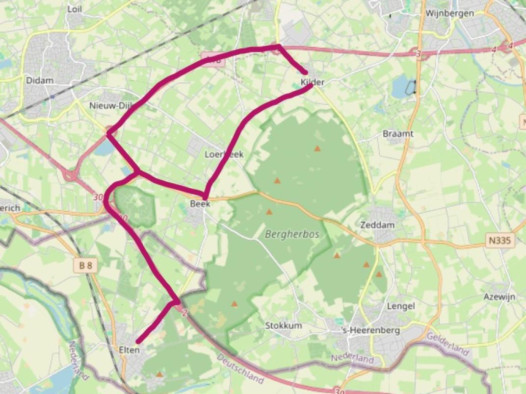 Alternatieve route Kilder-Elten