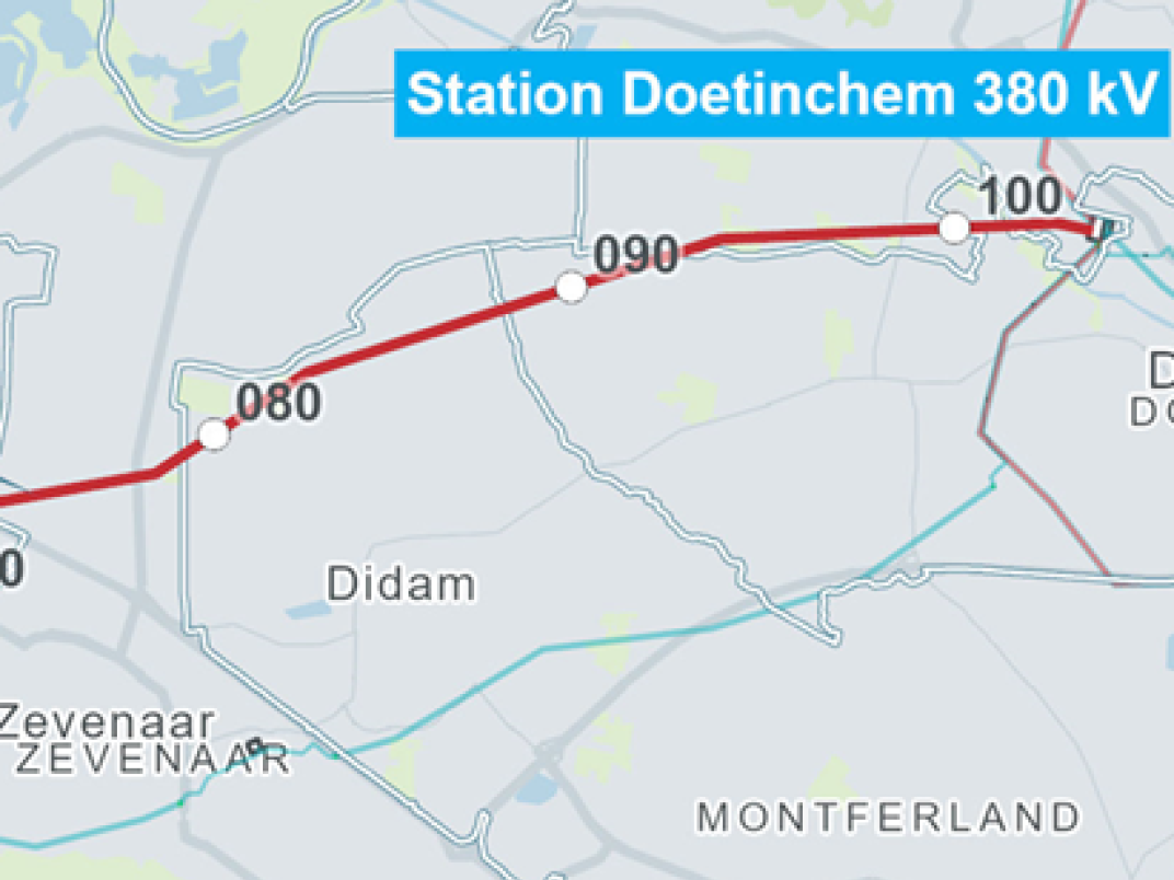 hoogspanningsverbinding Dodewaard-Doetinchem2