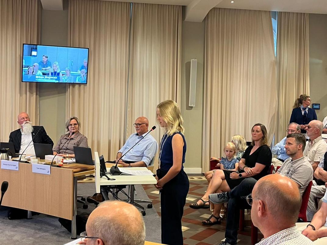 milou afscheidsspeech als kinderburgemeester