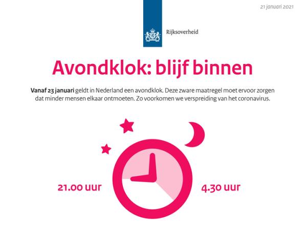 Avondklok 21-01-21